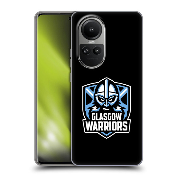 Glasgow Warriors Logo Plain Black Soft Gel Case for OPPO Reno10 5G / Reno10 Pro 5G