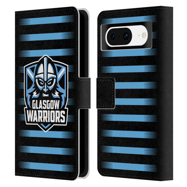 Glasgow Warriors Logo 2 Stripes Leather Book Wallet Case Cover For Google Pixel 8