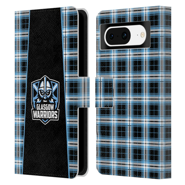 Glasgow Warriors Logo 2 Tartan Leather Book Wallet Case Cover For Google Pixel 8
