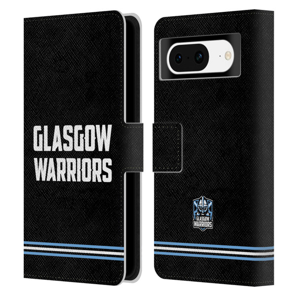 Glasgow Warriors Logo Text Type Black Leather Book Wallet Case Cover For Google Pixel 8