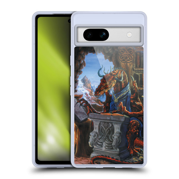 Ed Beard Jr Dragons Ancient Scholar Soft Gel Case for Google Pixel 7a