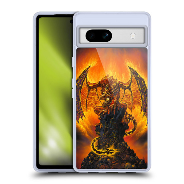 Ed Beard Jr Dragons Harbinger Of Fire Soft Gel Case for Google Pixel 7a