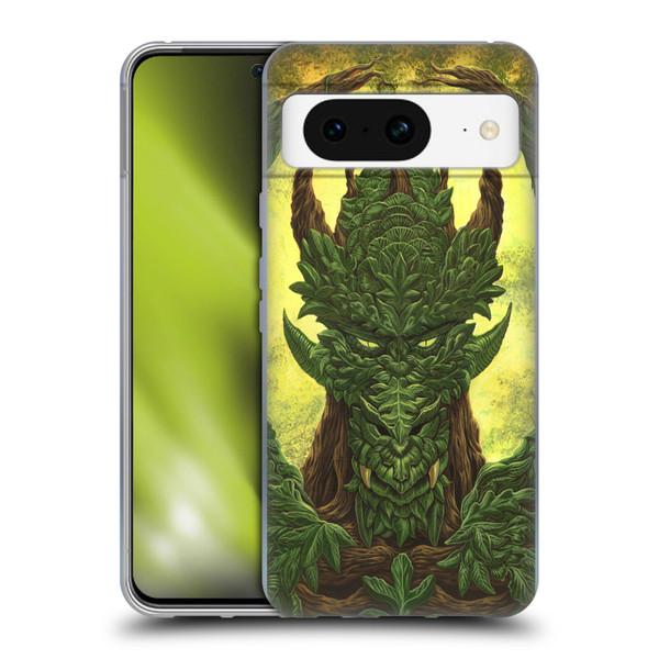 Ed Beard Jr Dragons Green Guardian Greenman Soft Gel Case for Google Pixel 8