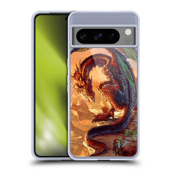 Ed Beard Jr Dragons Bravery Misplaced Soft Gel Case for Google Pixel 8 Pro