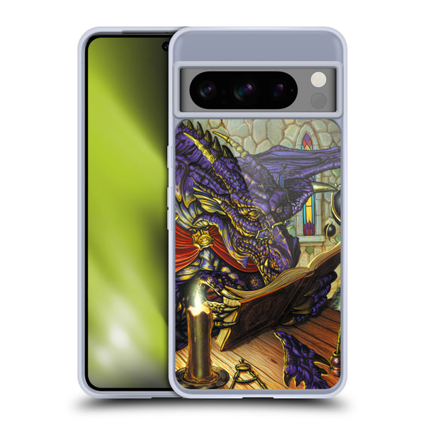 Ed Beard Jr Dragons A Good Book Soft Gel Case for Google Pixel 8 Pro