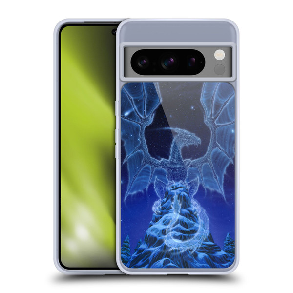 Ed Beard Jr Dragons Winter Spirit Soft Gel Case for Google Pixel 8 Pro