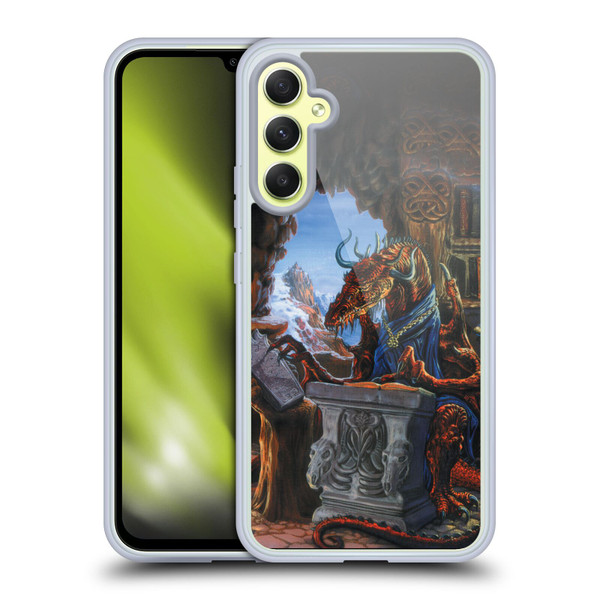 Ed Beard Jr Dragons Ancient Scholar Soft Gel Case for Samsung Galaxy A34 5G