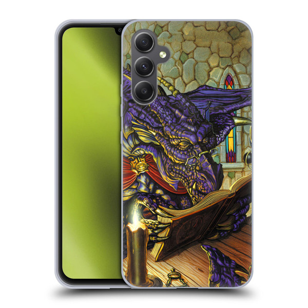 Ed Beard Jr Dragons A Good Book Soft Gel Case for Samsung Galaxy A34 5G