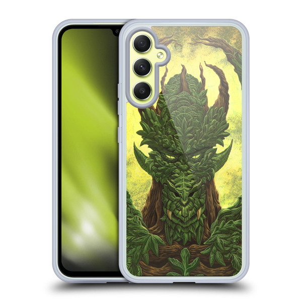Ed Beard Jr Dragons Green Guardian Greenman Soft Gel Case for Samsung Galaxy A34 5G