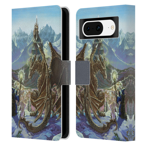 Ed Beard Jr Dragon Friendship Encounter Leather Book Wallet Case Cover For Google Pixel 8