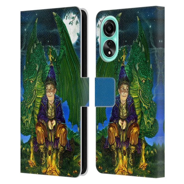 Ed Beard Jr Dragon Friendship Oops Said Leather Book Wallet Case Cover For OPPO A78 4G