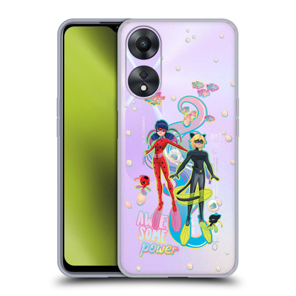Miraculous Tales of Ladybug & Cat Noir Aqua Ladybug Awesome Power Soft Gel Case for OPPO A78 5G