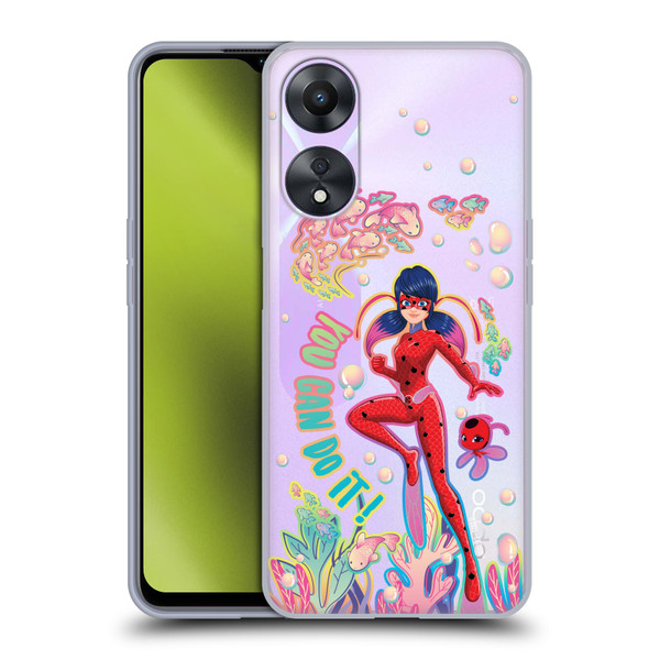 Miraculous Tales of Ladybug & Cat Noir Aqua Ladybug You Can Do It Soft Gel Case for OPPO A78 5G