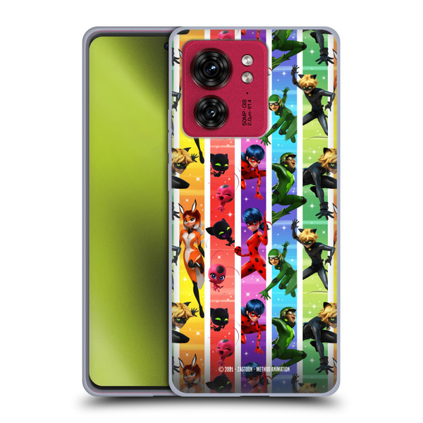 Miraculous Tales of Ladybug & Cat Noir Graphics Pattern Soft Gel Case for Motorola Moto Edge 40