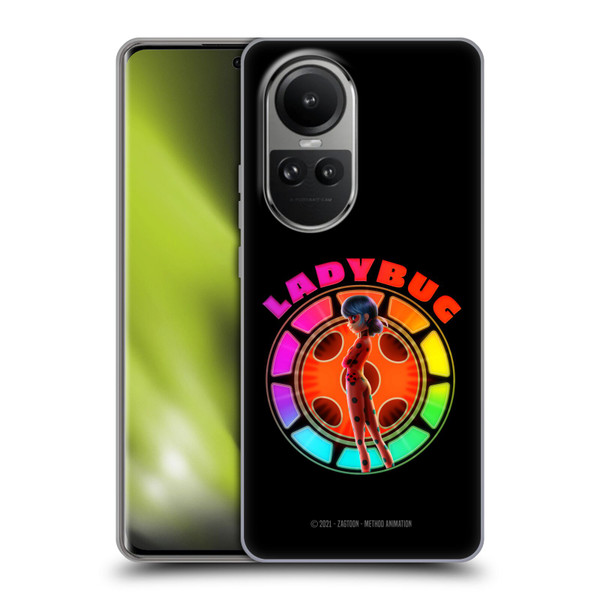 Miraculous Tales of Ladybug & Cat Noir Graphics Rainbow Soft Gel Case for OPPO Reno10 5G / Reno10 Pro 5G