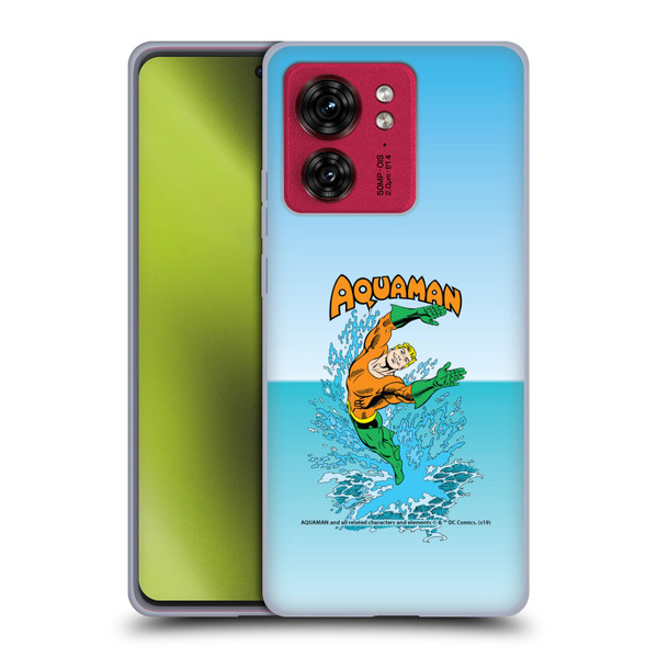 Aquaman DC Comics Fast Fashion Splash Soft Gel Case for Motorola Moto Edge 40