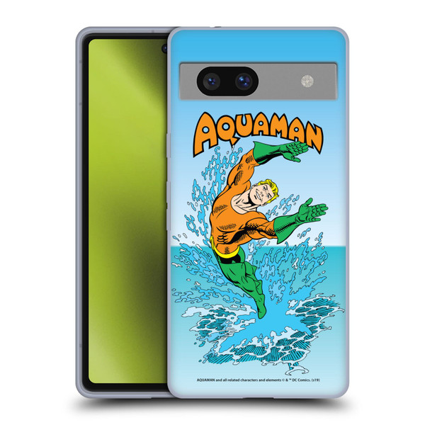 Aquaman DC Comics Fast Fashion Splash Soft Gel Case for Google Pixel 7a
