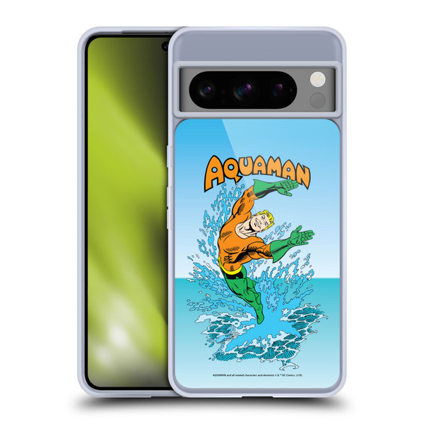 Aquaman DC Comics Fast Fashion Splash Soft Gel Case for Google Pixel 8 Pro