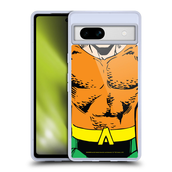 Aquaman DC Comics Logo Uniform Soft Gel Case for Google Pixel 7a