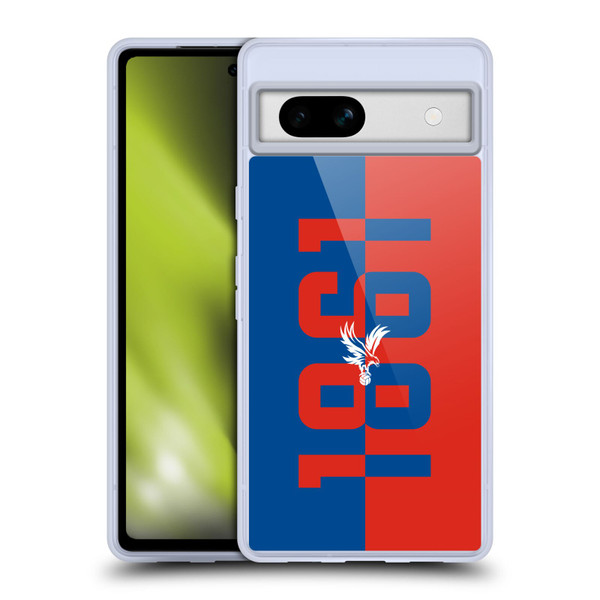 Crystal Palace FC Crest 1861 Soft Gel Case for Google Pixel 7a