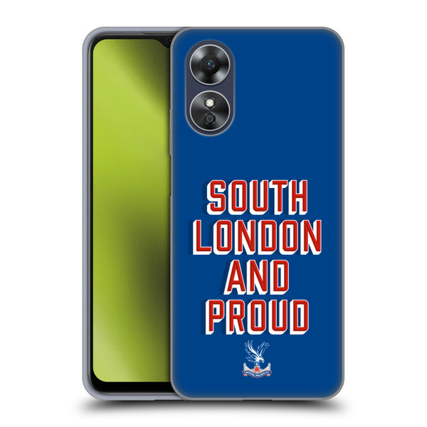Crystal Palace FC Crest South London And Proud Soft Gel Case for OPPO A17