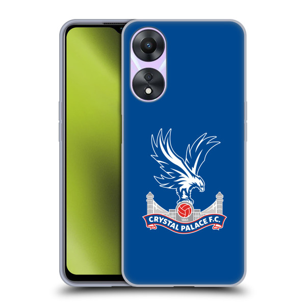 Crystal Palace FC Crest Plain Soft Gel Case for OPPO A78 5G