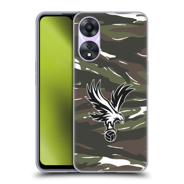 Crystal Palace FC Crest Woodland Camouflage Soft Gel Case for OPPO A78 5G