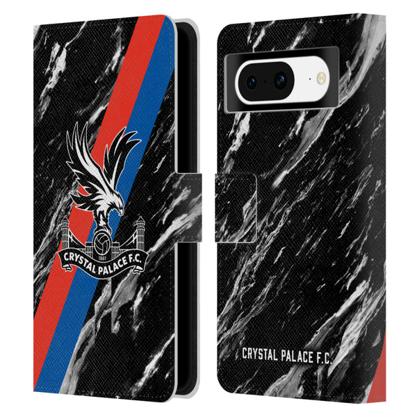 Crystal Palace FC Crest Black Marble Leather Book Wallet Case Cover For Google Pixel 8