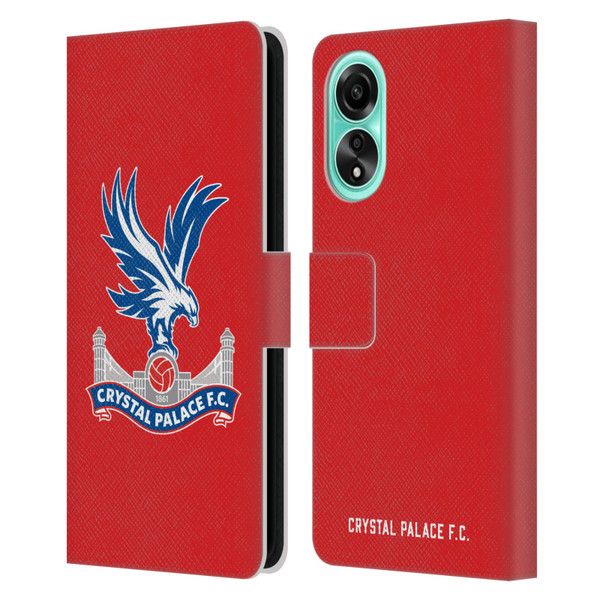 Crystal Palace FC Crest Eagle Leather Book Wallet Case Cover For OPPO A78 4G