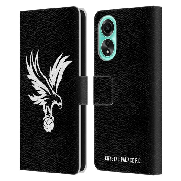 Crystal Palace FC Crest Eagle Grey Leather Book Wallet Case Cover For OPPO A78 4G