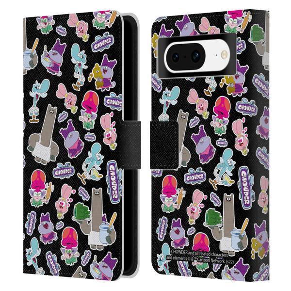 Chowder: Animated Series Graphics Pattern Leather Book Wallet Case Cover For Google Pixel 8