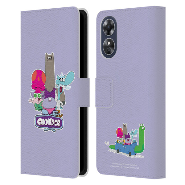 Chowder: Animated Series Graphics Character Art Leather Book Wallet Case Cover For OPPO A17