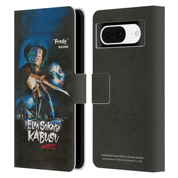 A Nightmare On Elm Street (1984) Graphics Elm Sokagi Leather Book Wallet Case Cover For Google Pixel 8