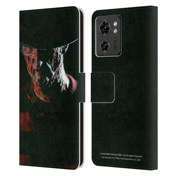 A Nightmare On Elm Street (1984) Graphics Freddy Leather Book Wallet Case Cover For Motorola Moto Edge 40