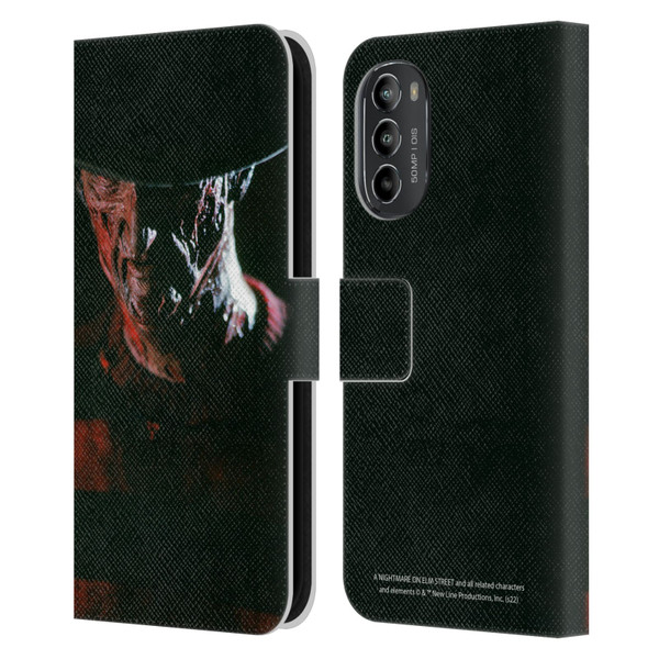 A Nightmare On Elm Street (1984) Graphics Freddy Leather Book Wallet Case Cover For Motorola Moto G82 5G