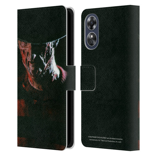 A Nightmare On Elm Street (1984) Graphics Freddy Leather Book Wallet Case Cover For OPPO A17