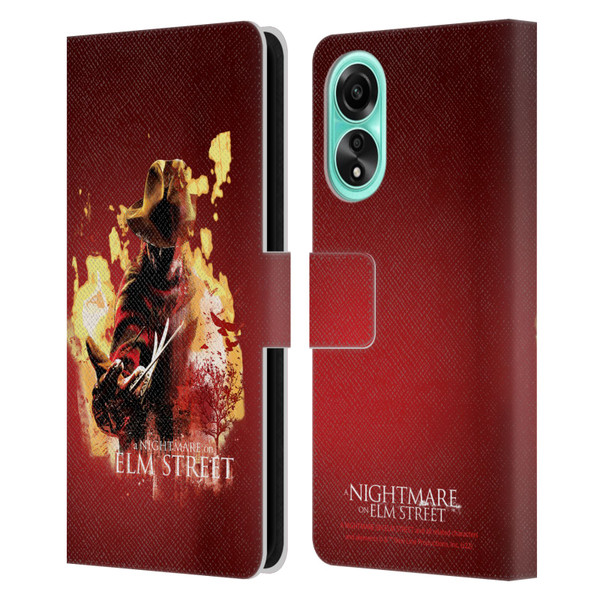 A Nightmare On Elm Street (2010) Graphics Freddy Nightmare Leather Book Wallet Case Cover For OPPO A78 5G