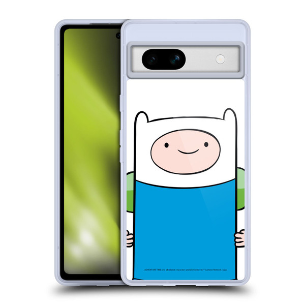 Adventure Time Graphics Finn The Human Soft Gel Case for Google Pixel 7a