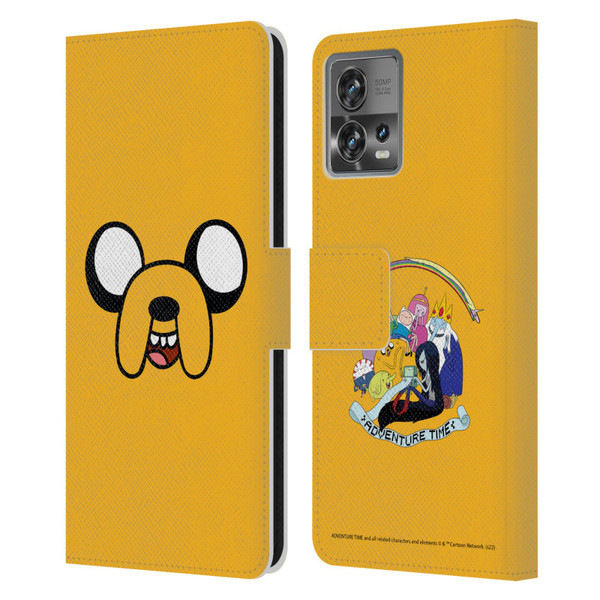 Adventure Time Graphics Jake The Dog Leather Book Wallet Case Cover For Motorola Moto Edge 30 Fusion