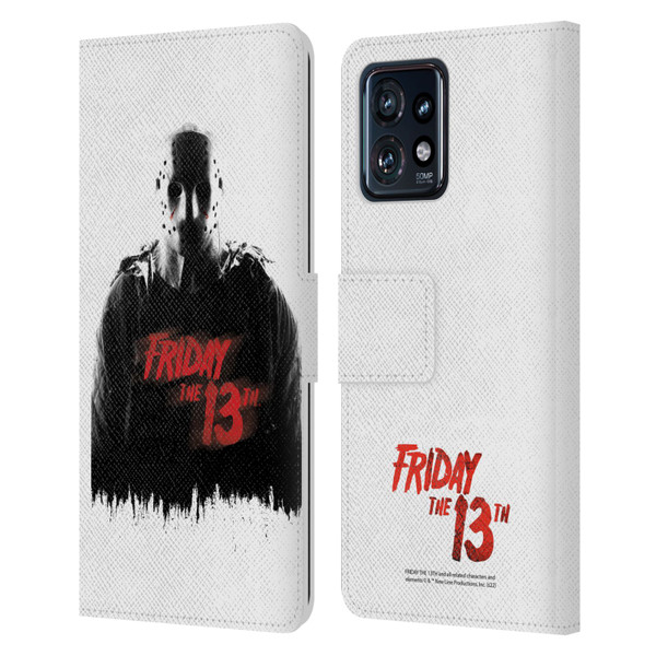 Friday the 13th 2009 Graphics Jason Voorhees Key Art Leather Book Wallet Case Cover For Motorola Moto Edge 40 Pro