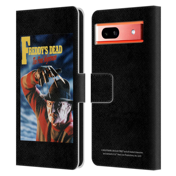A Nightmare On Elm Street: Freddy's Dead Graphics Poster Leather Book Wallet Case Cover For Google Pixel 7a