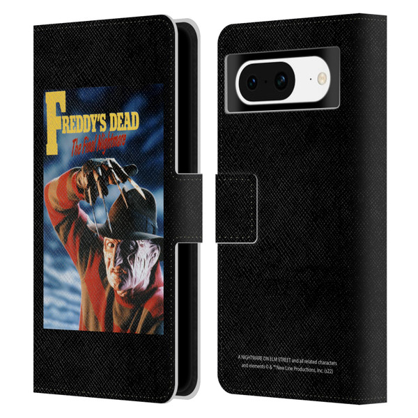 A Nightmare On Elm Street: Freddy's Dead Graphics Poster Leather Book Wallet Case Cover For Google Pixel 8