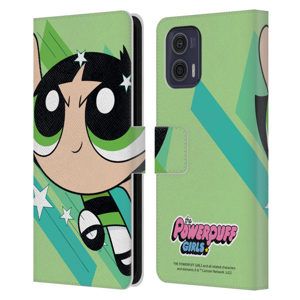 The Powerpuff Girls Graphics Buttercup Leather Book Wallet Case Cover For Motorola Moto G73 5G