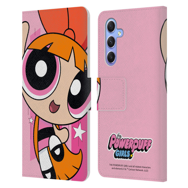 The Powerpuff Girls Graphics Blossom Leather Book Wallet Case Cover For Samsung Galaxy A34 5G