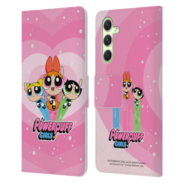 The Powerpuff Girls Graphics Group Leather Book Wallet Case Cover For Samsung Galaxy A54 5G