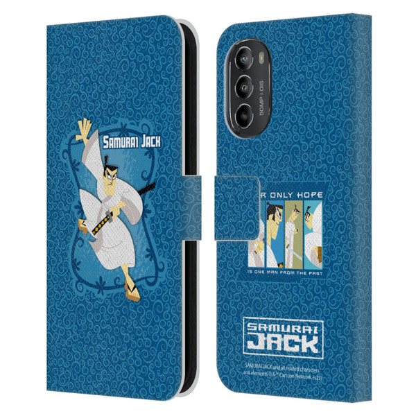 Samurai Jack Graphics Character Art 1 Leather Book Wallet Case Cover For Motorola Moto G82 5G