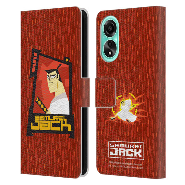 Samurai Jack Graphics Character Art 2 Leather Book Wallet Case Cover For OPPO A78 4G