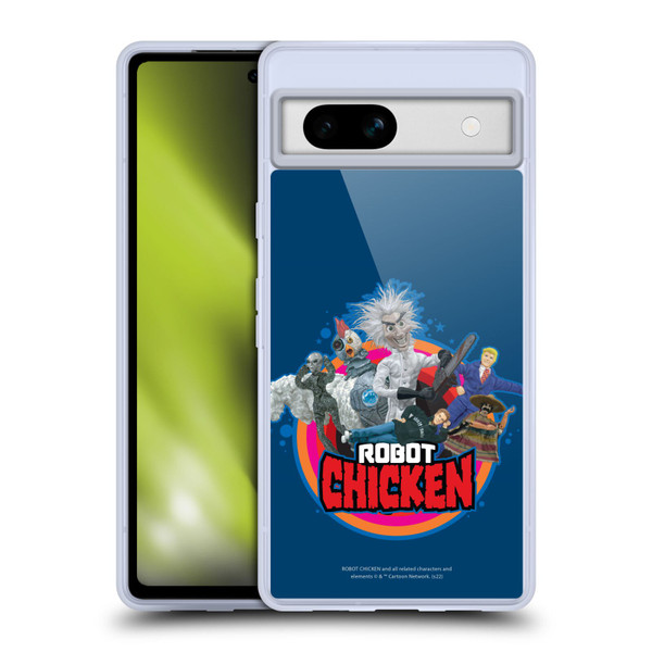 Robot Chicken Graphics Characters Soft Gel Case for Google Pixel 7a