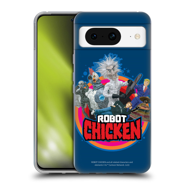 Robot Chicken Graphics Characters Soft Gel Case for Google Pixel 8