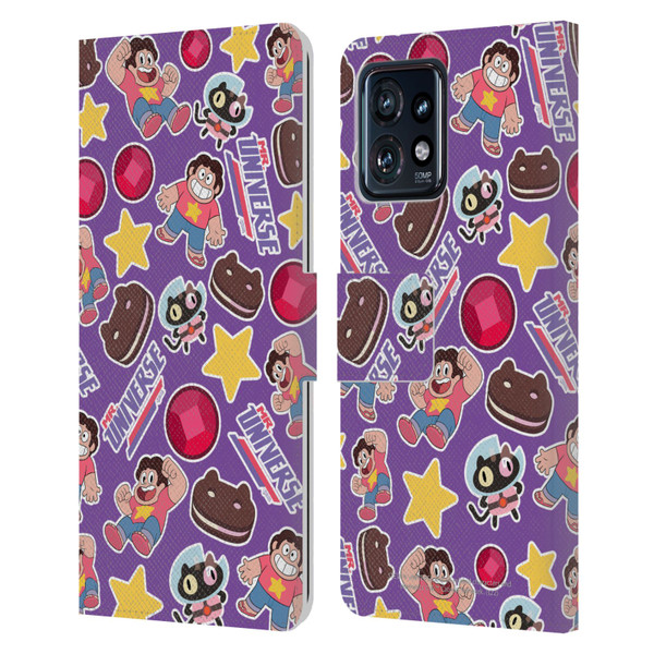 Steven Universe Graphics Icons Leather Book Wallet Case Cover For Motorola Moto Edge 40 Pro